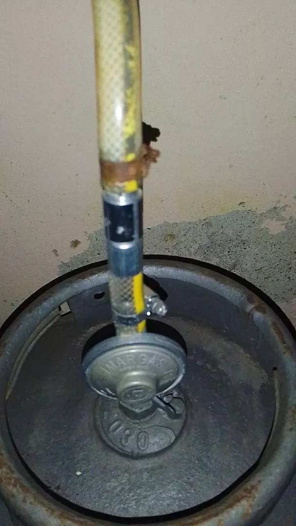 Produto instalado no botijão de gás