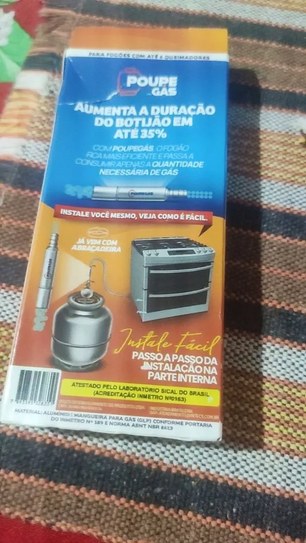 Economizador de gás na embalagem
